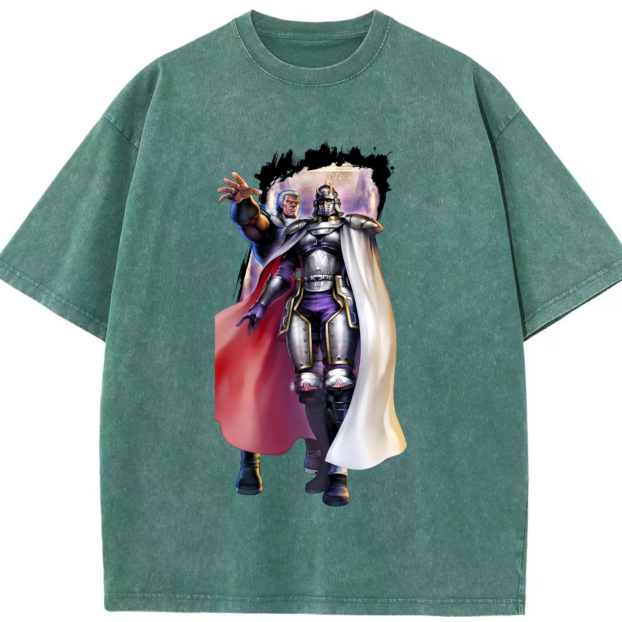 （画像用） 北斗の拳 Fist of the North Star 綿100% ヴィンテージ風 半袖Tシャツ（フロントプリント）